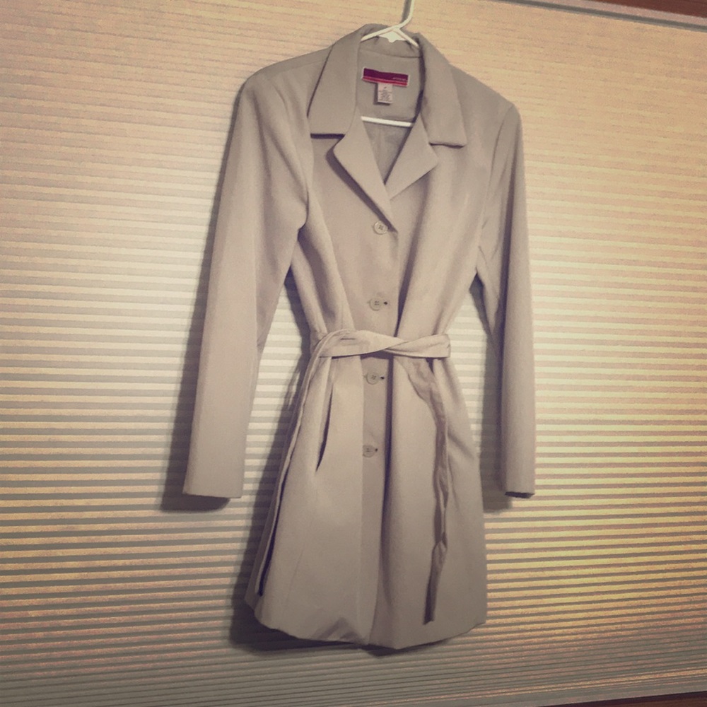Cream colored dress coat
